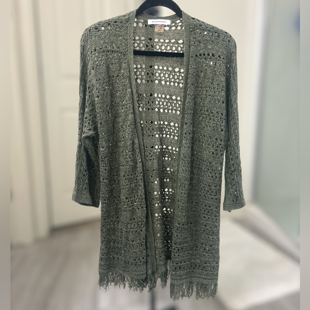 Allison Daley Green Knit Cardigan